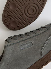 Reiss | Suede Low-Top Trainers in Dark Grey