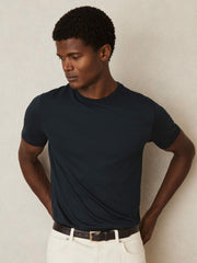 Reiss | Cotton-Jersey Crew-Neck T-shirts 3 Pack in Navy