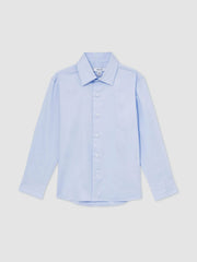 Reiss | 9-13 yrs Slim-Fit Cotton Shirt in Soft Blue