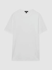 Reiss | Mercerised-Cotton Crew-Neck T-Shirt in White
