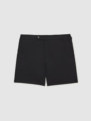 Reiss | Side-Adjuster Swim Shorts in Black