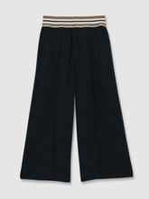 Reiss | 13-14 yrs Stripe-Waistband Wide-Leg Trousers in Navy