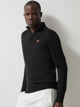 Reiss | McLaren F1 Team Merino Half-Zip Jumper in Black