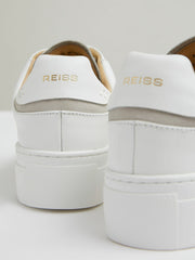 Reiss | Leather Low-Top Trainers in White