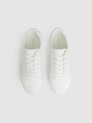 Reiss | Knitted Low-Top Trainers in White
