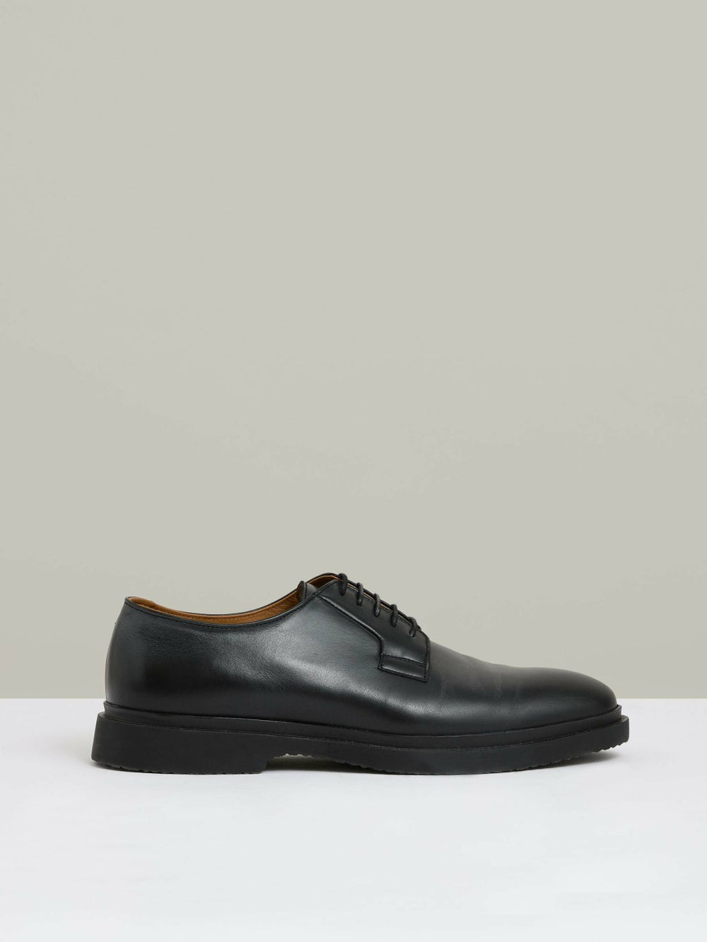 Reiss | Leather Lace-Up Derby Shoes in Black