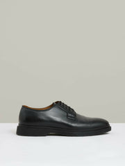 Reiss | Leather Lace-Up Derby Shoes in Black