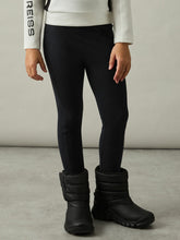Reiss | 4-9 yrs Stretch Logo Print Leggings in Black