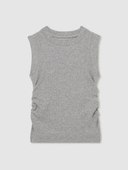 Reiss | 13-14 yrs Ruched Vest Top in Grey