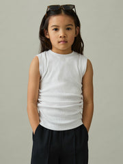 Reiss | 13-14 yrs Ruched Vest Top in White