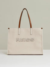 Reiss | Canvas Logo Tote Bag in Natural