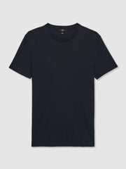 Reiss | Cotton Sports-Fit T-Shirt in Navy