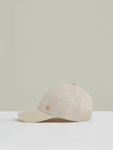 Reiss | Linen Logo Baseball Cap in Neutral