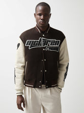 Reiss | McLaren F1 Team Bomber Jacket in Brown/Ivory/White