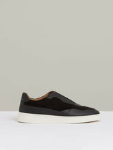 Reiss | Leather Elasticated-Lace Trainers in Espresso Brown