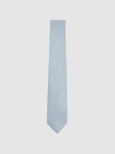 Reiss | Textured Silk Blend Tie in Light Blue