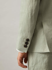 Reiss | 3-9 yrs Linen Single Breasted Blazer in Apple