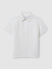 Reiss | 3-9 yrs Short Sleeve Shirt in White