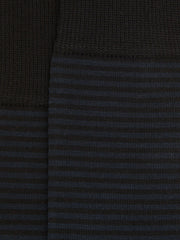 Reiss | Striped Socks in Black/Navy