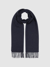 Reiss | Wool and Cashmere Scarf in Navy