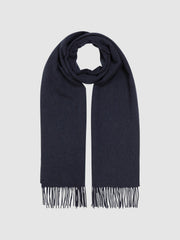 Reiss | Wool and Cashmere Scarf in Navy