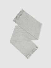 Reiss | Wool-Cashmere Scarf in Soft Grey