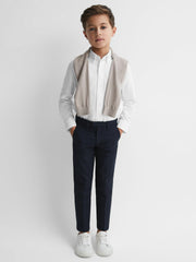 Reiss | 13-14 yrs Button Down Oxford Shirt in White