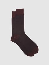 Reiss | Striped Socks in Bordeaux