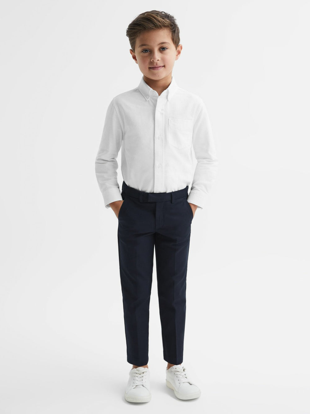 Reiss | 9-14 yrs Button Down Oxford Shirt in White
