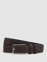 Reiss | Suede Belt in Chocolate