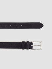 Reiss | Suede Belt in Navy