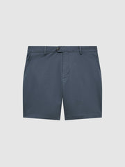 Reiss | Short Length Casual Chino Shorts in Airforce Blue