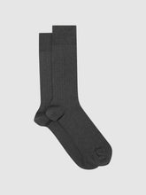 Reiss | Ribbed Socks in Charcoal