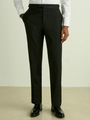 Reiss | Modern Fit Tuxedo Trousers in Black