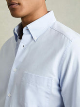 Reiss | Slim-Fit Button-Down Collar Cotton Oxford Shirt in Soft Blue