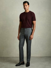 Reiss | Cotton Crew Neck T-Shirt in Bordeaux