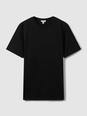 Reiss | Cotton Crew Neck T-Shirt in Black