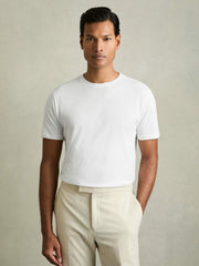 Reiss | Cotton Crew Neck T-Shirt in White