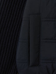 Reiss | 9-14 yrs Hybrid Zip Through Quilted Jacket in Navy