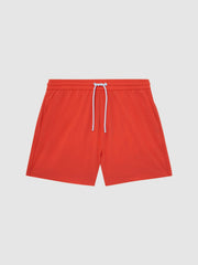 Reiss | Plain Drawstring Swim Shorts in Bright Orange