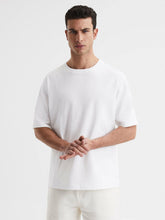 Reiss | Oversized Garment Dye T-Shirt in White