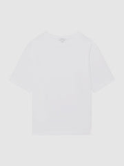Reiss | Oversized Garment Dye T-Shirt in White