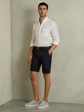 Reiss | Cotton Chino Shorts with Stretch in Navy