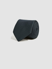 Reiss | Textured Silk Blend Tie in Navy