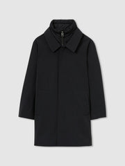 Reiss | 9-13 yrs Gabardine Coat with Removable Gilet in Navy