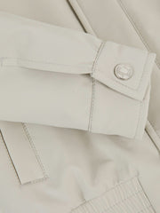 Reiss | Zip-Through Harrington Jacket in Stone