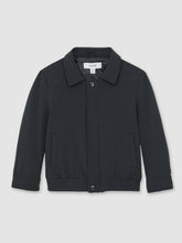 Reiss | 13-14 yrs Zip Through Harrington Jacket in Blue