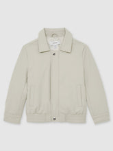 Reiss | 13-14 yrs Zip Through Harrington Jacket in Natural