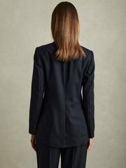 Reiss | Textured Single Breasted Suit Blazer in Navy
