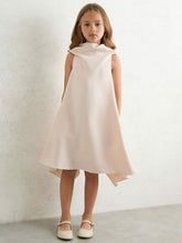 Reiss | 3-9 yrs High-Neck Drape Back Dress in Pink